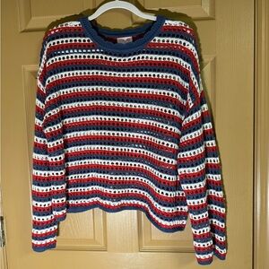 Patriotic Crochet Sweater